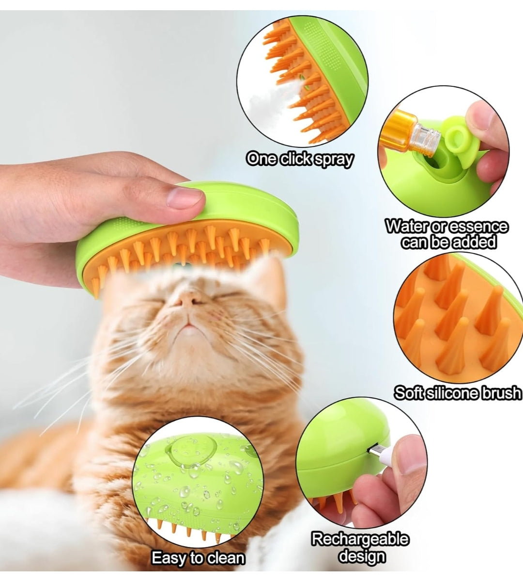 Cepillo de vapor para mascotas