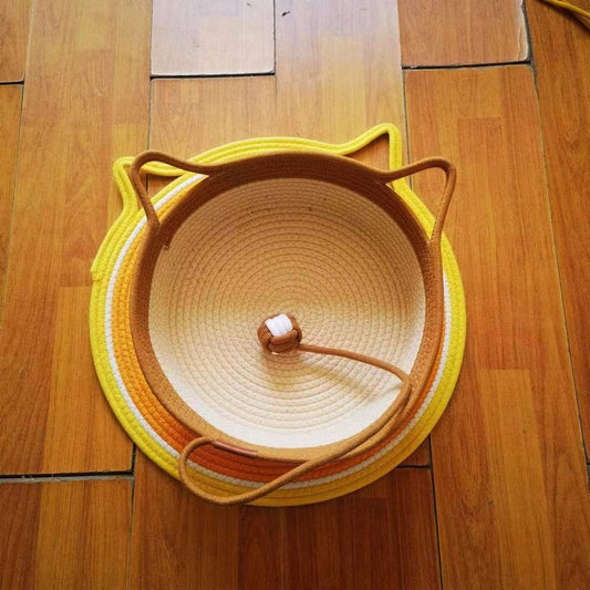 Cama Gatos de Algodón Tejida Mediana