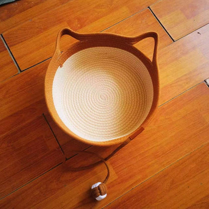 Cama Gatos de Algodón Tejida Mediana